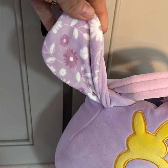Squishmallows Delzi The Donkey Easter Basket Plush Collectible, Purple / Floral - Picture 5 of 5